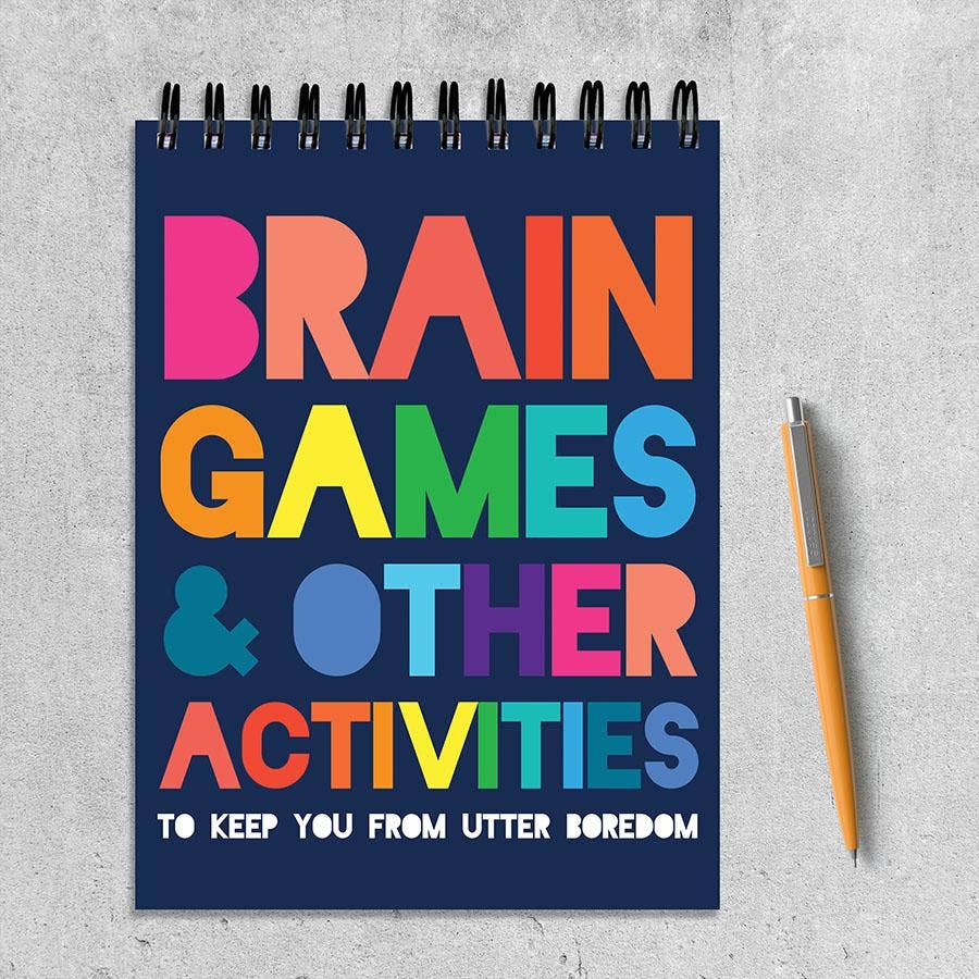 TF Publishing - Paper Goods - Brain Games Puzzle Book Spiral Puzzle Pad