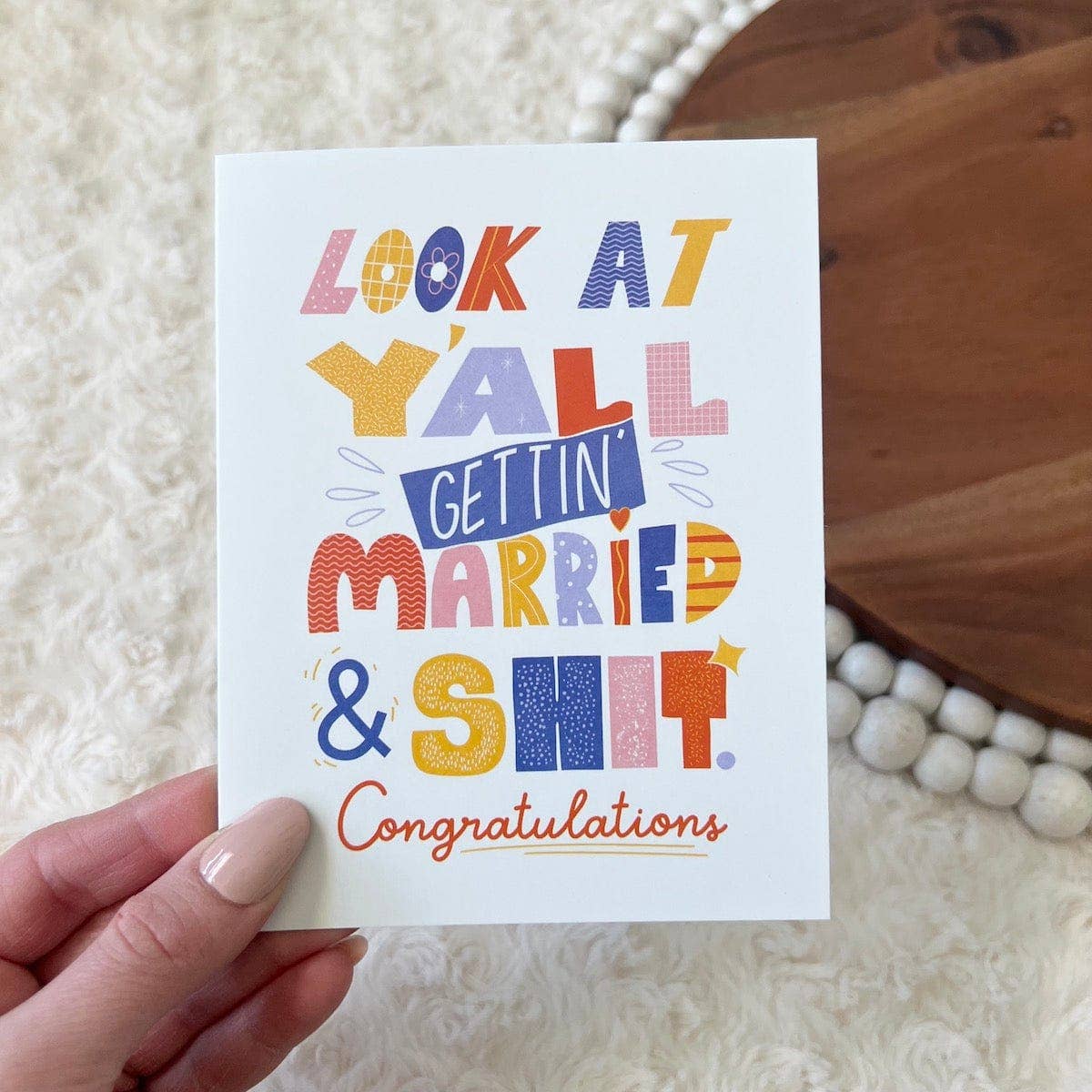 Big Moods - "Look At Y'all Getting Married" Wedding Card