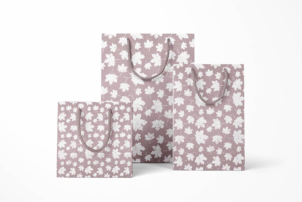 PaperSpree - Mauve Maple Cotton Paper Gift Bag