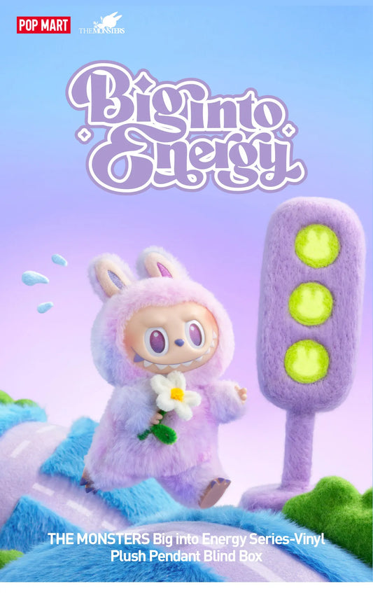 THE MONSTERS Big into Energy Series-Vinyl Plush Pendant Blind Box- Labubu - POPMART