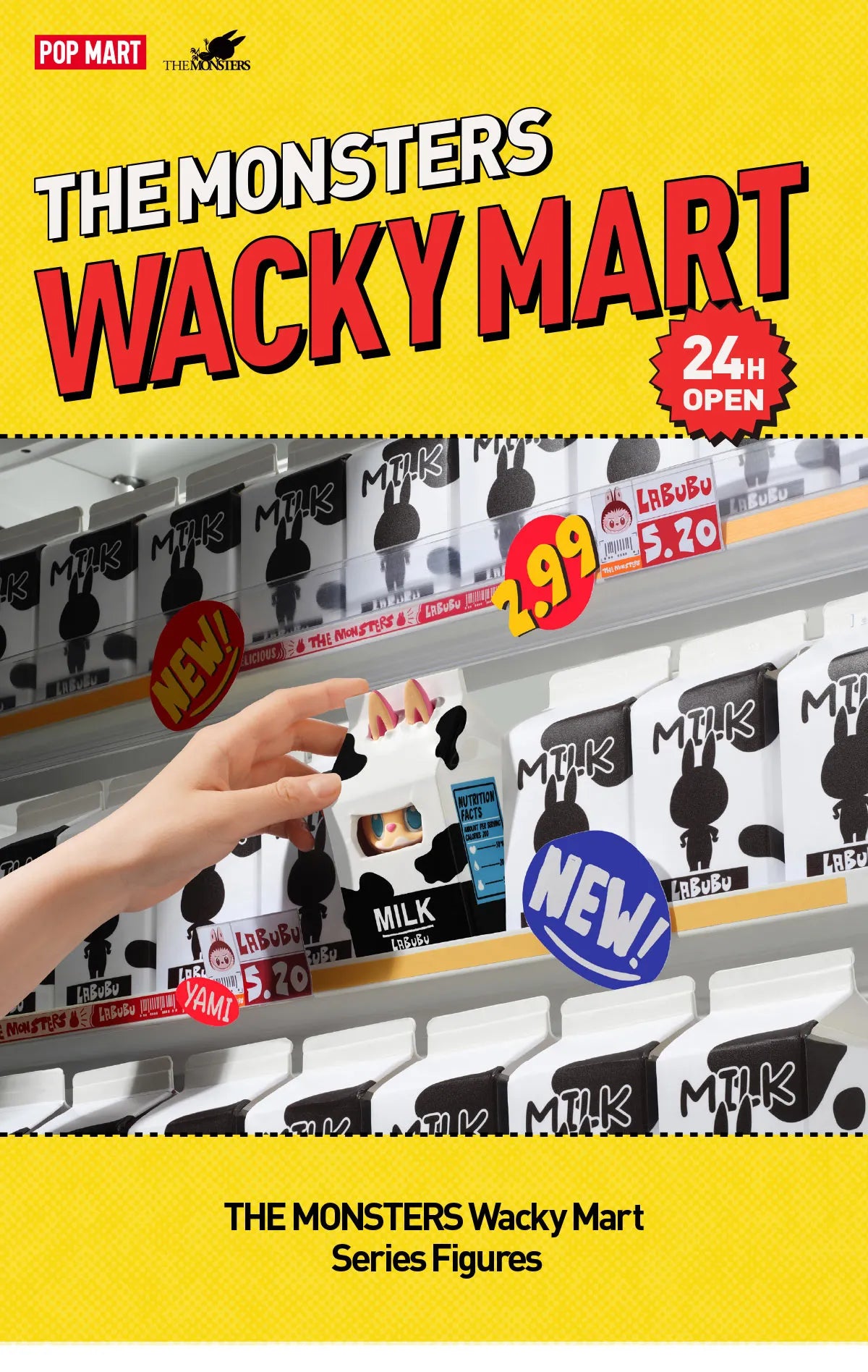 THE MONSTERS - labubu - Wacky Mart Series Figures