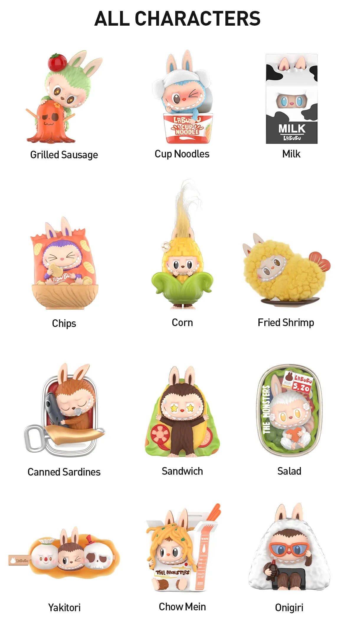 THE MONSTERS - labubu - Wacky Mart Series Figures