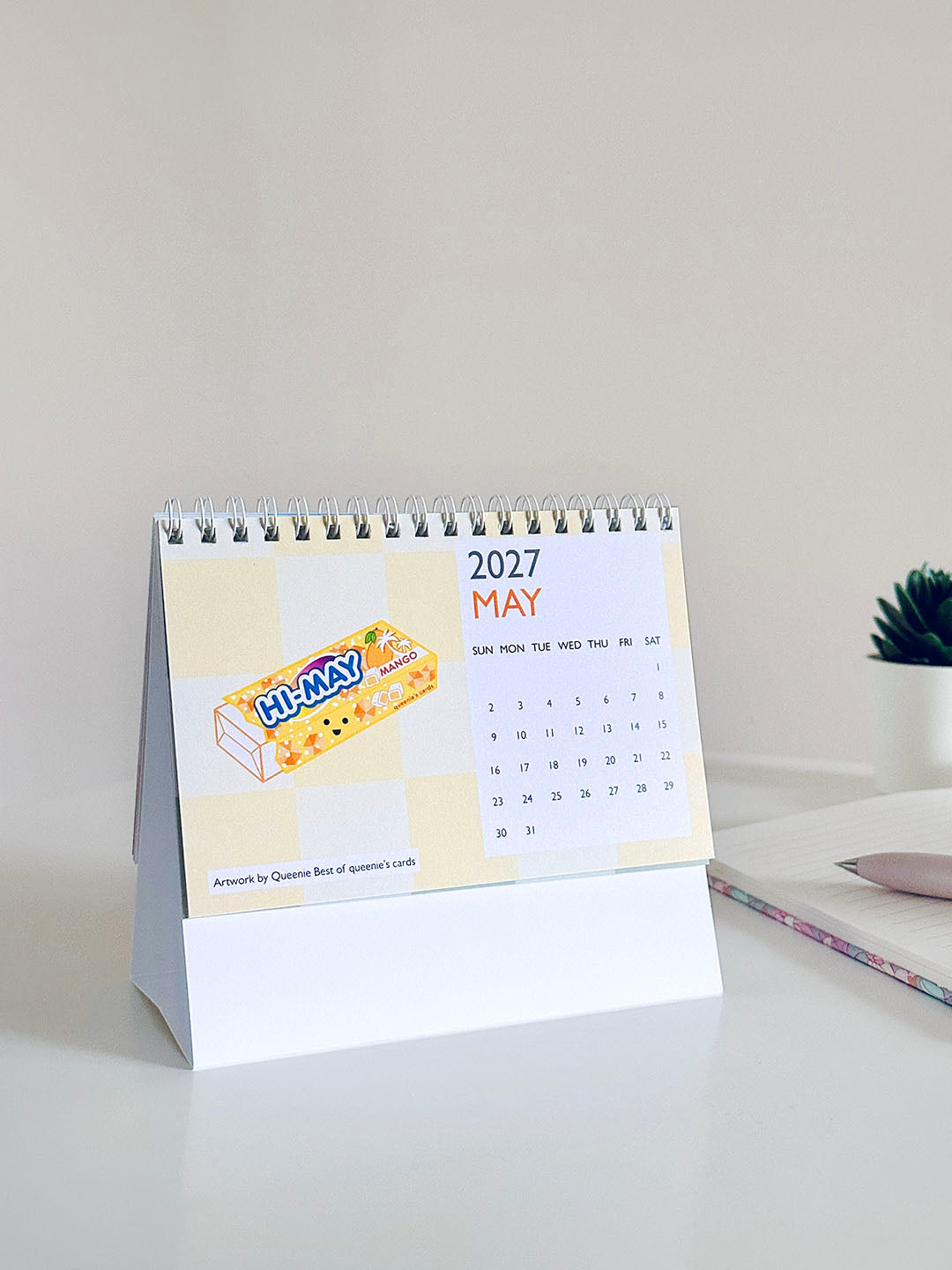 2027 Desk Calendar