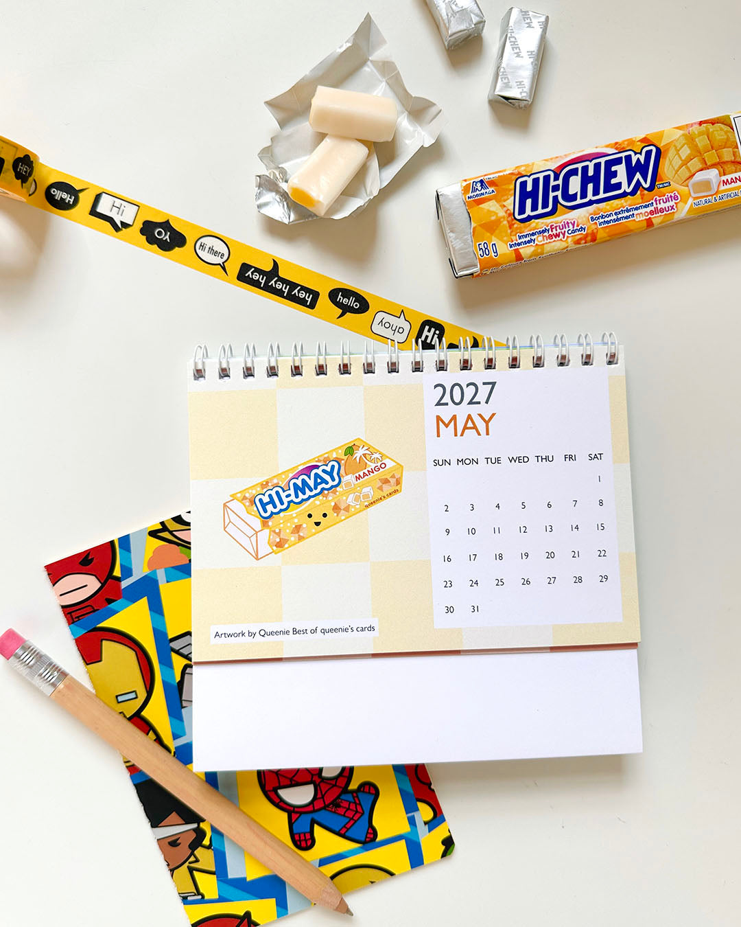 2027 Desk Calendar