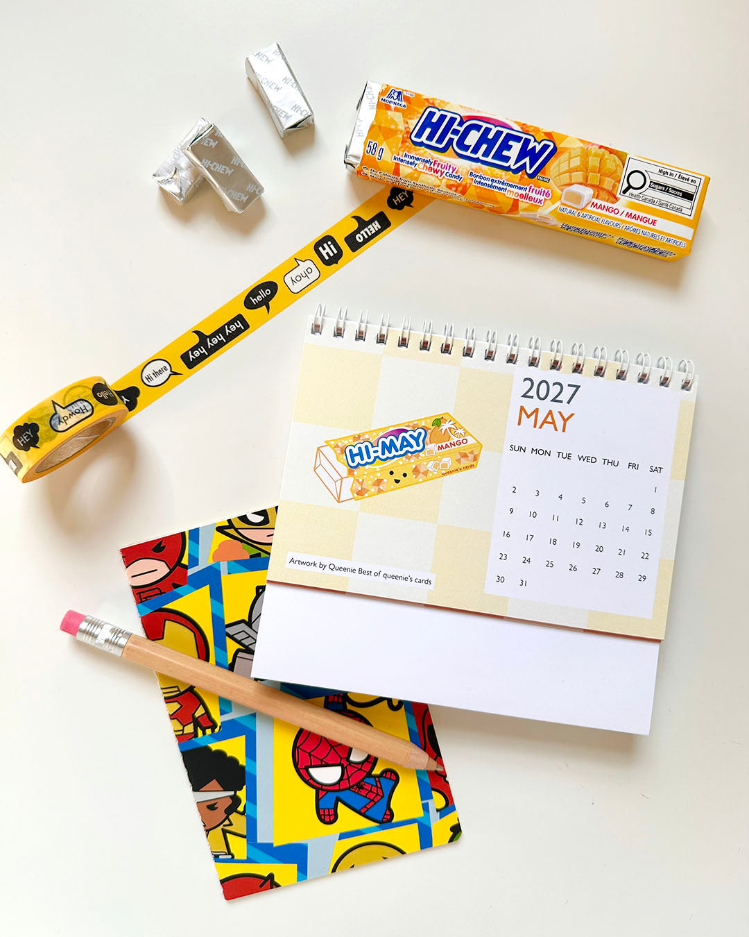 2027 Desk Calendar