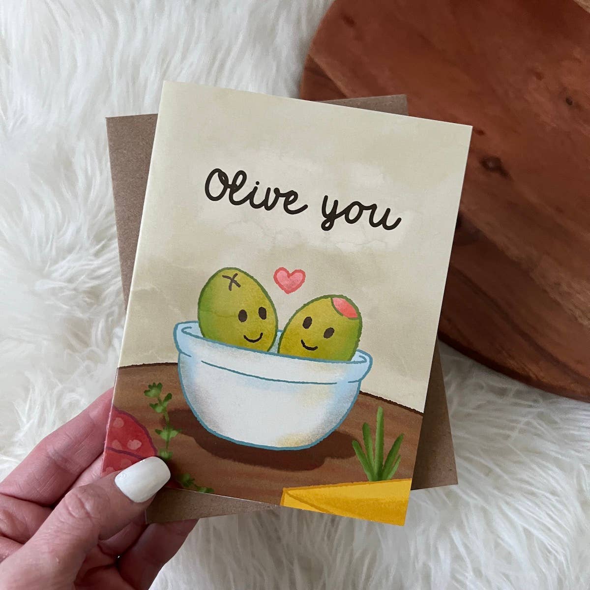 "Olive You" Card - Big Moods