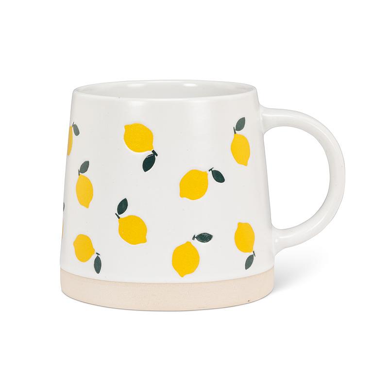 Wide Base Mug with Lemon