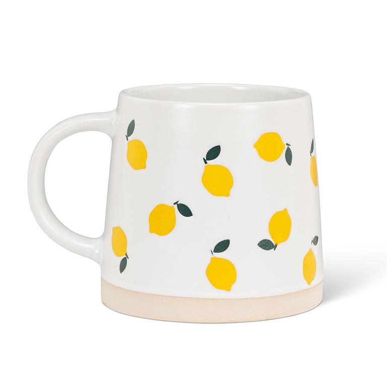 Wide Base Mug with Lemon