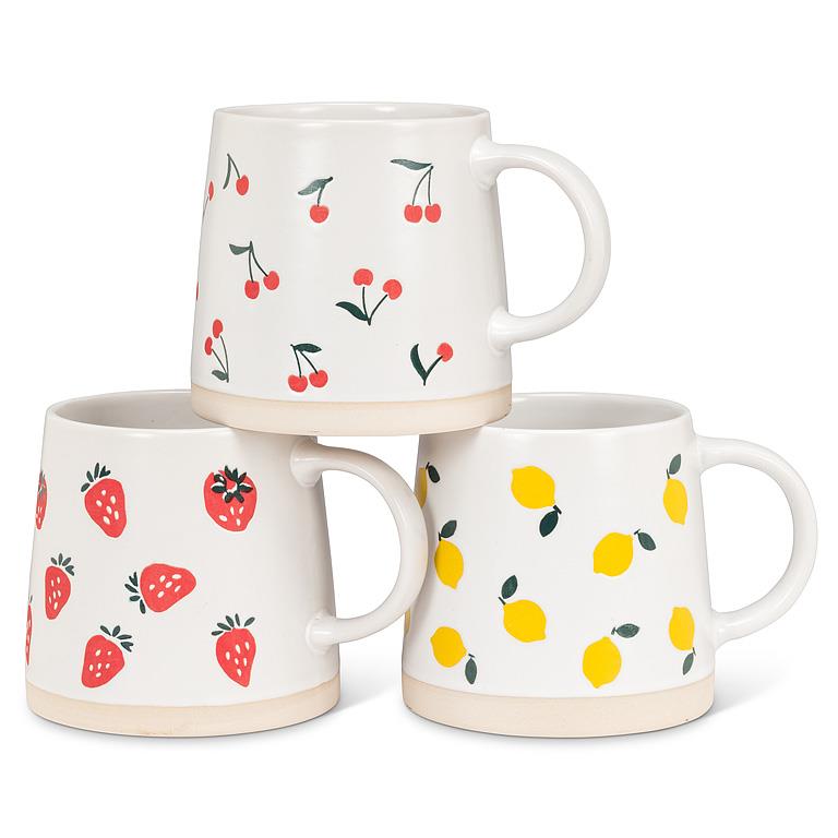 Wide Base Mug with Lemon