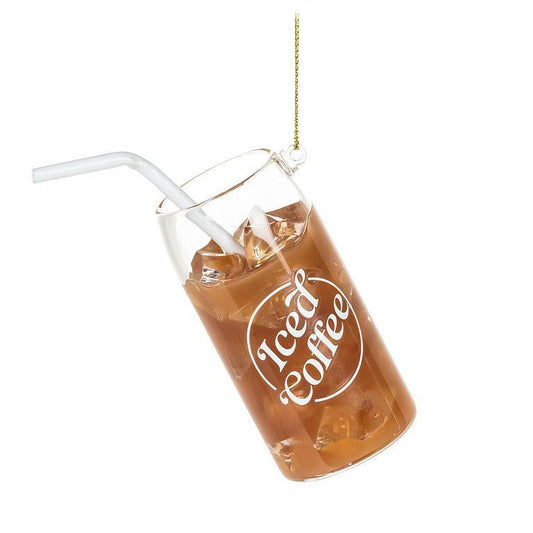 Iced Coffee Ornament 4"