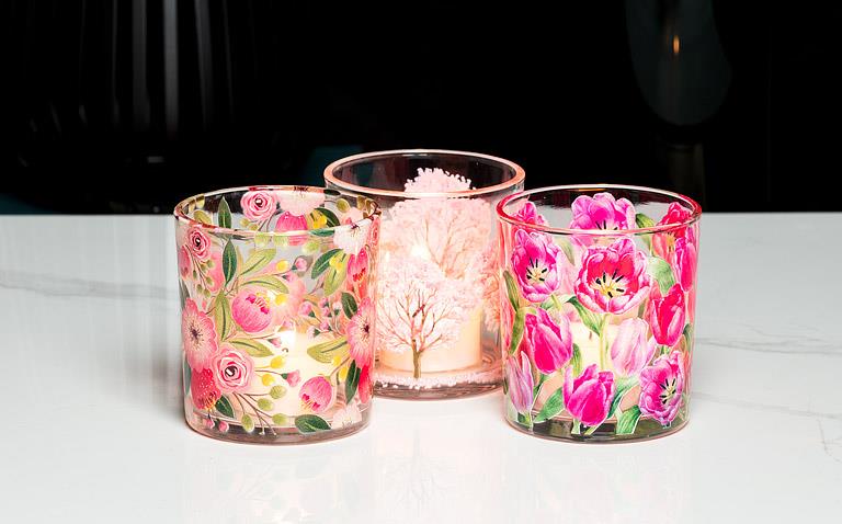 Bright Florals Votive