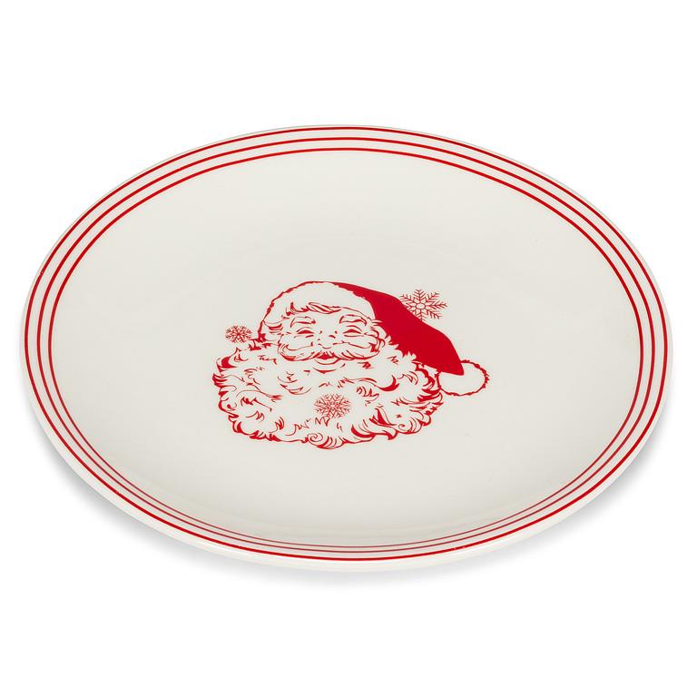 Vintage Style Santa plate