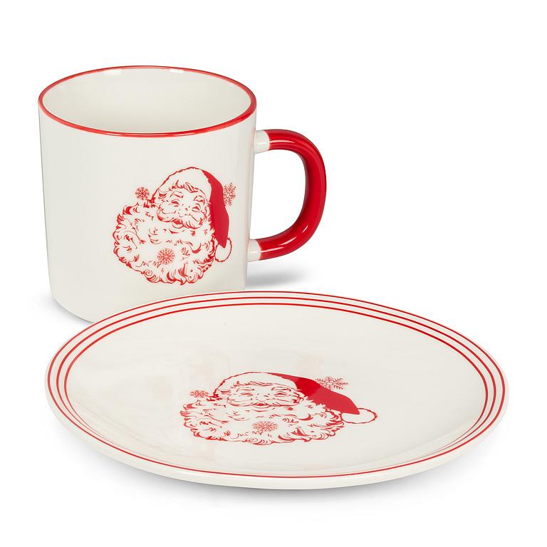 Vintage Style Santa plate