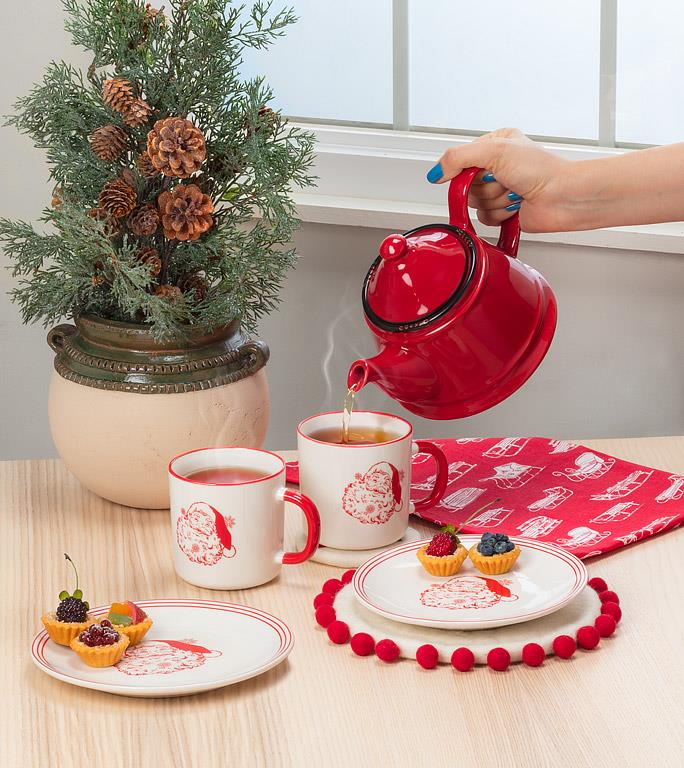 Vintage Style Santa plate