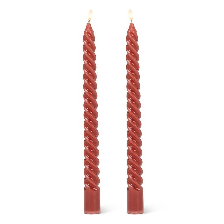 Tight spiral taper candles