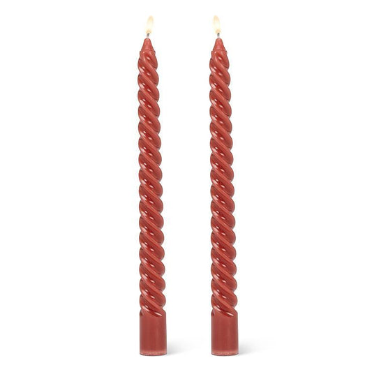 Tight spiral taper candles
