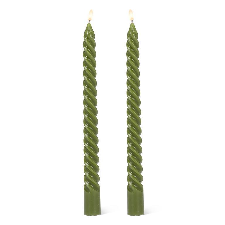 Tight spiral taper candles