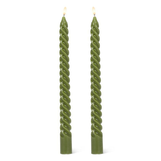Tight spiral taper candles