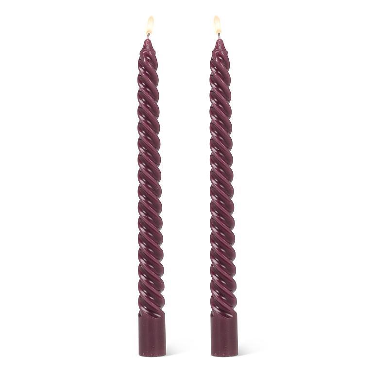 Tight spiral taper candles