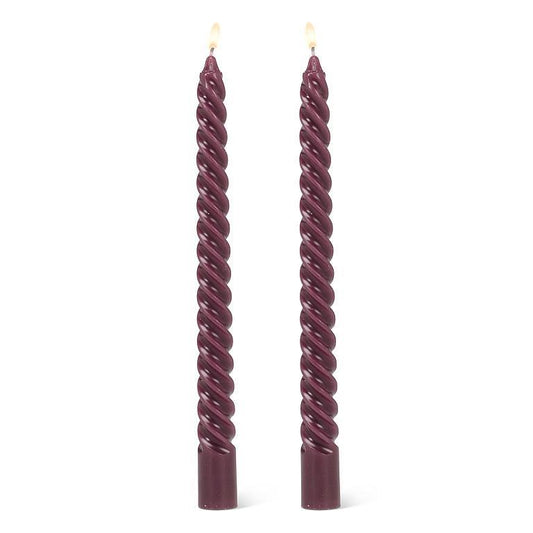 Tight spiral taper candles