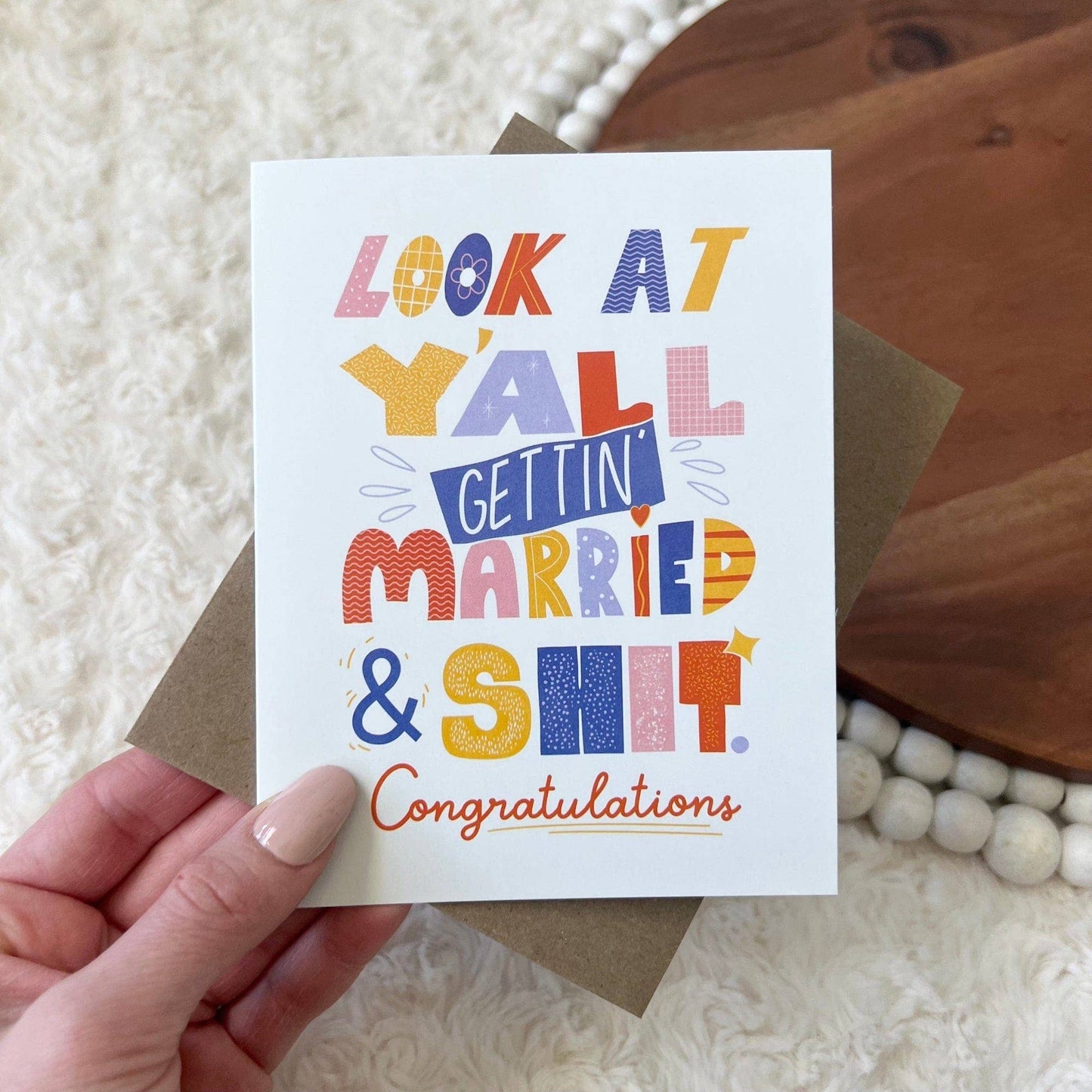 Big Moods - "Look At Y'all Getting Married" Wedding Card