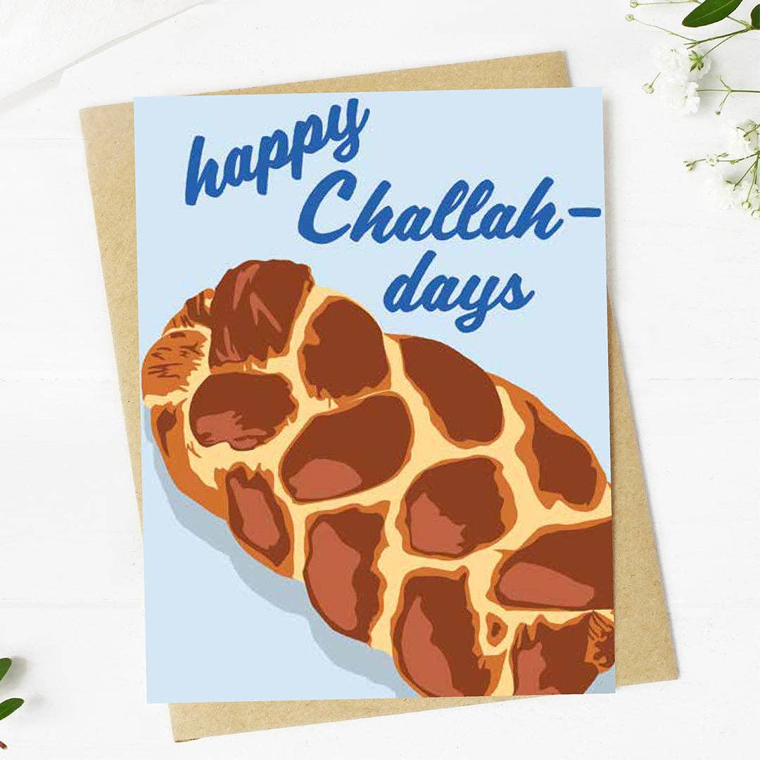 "Happy Challah-days" Hanukkah Card