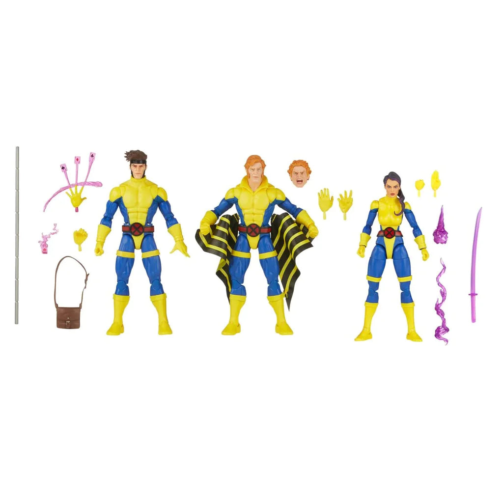 Marvel Legends Series - X-Men 60th Anniversary - Banshee, Gambit, and Psylocke Action Figure Set