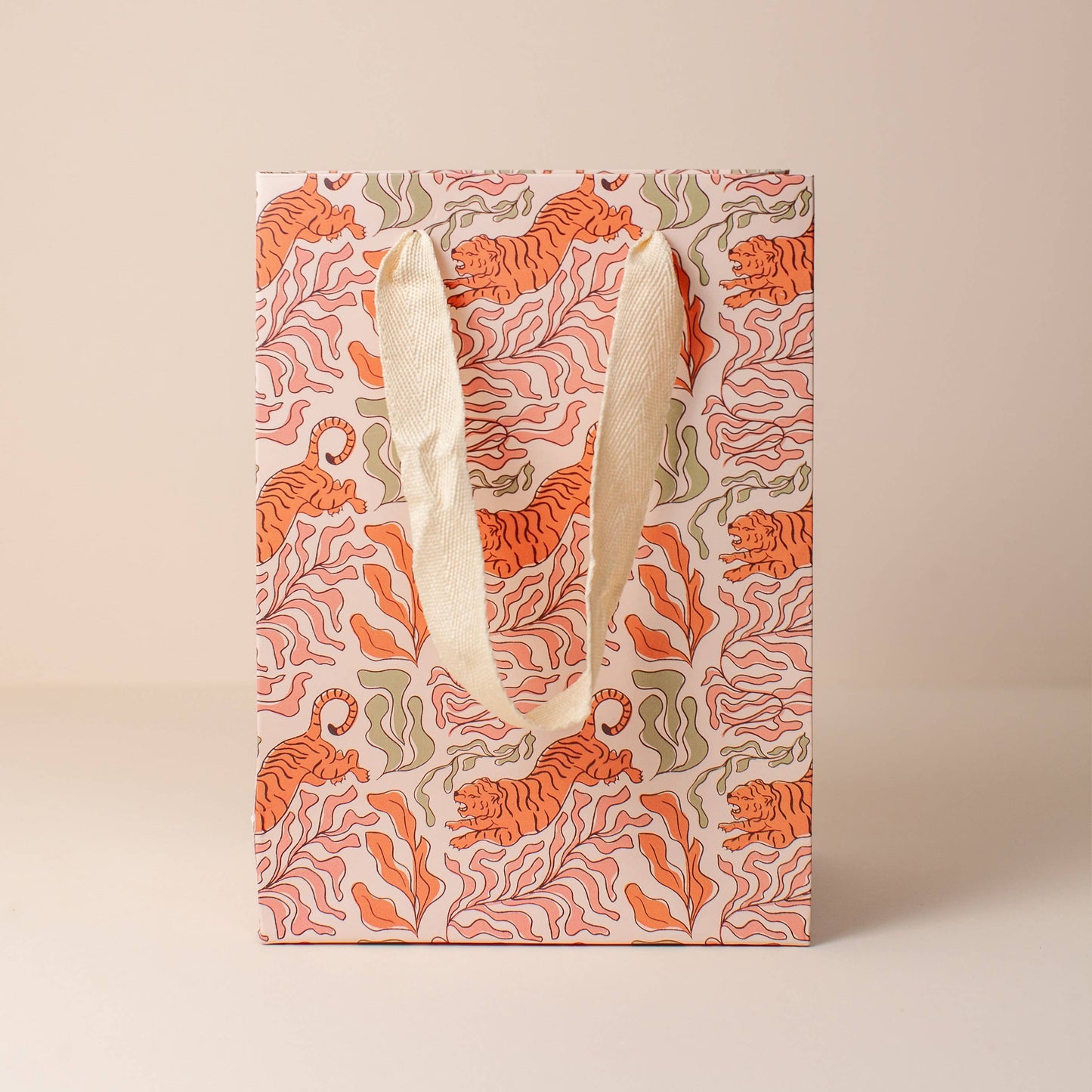 Tiger print small gift bag