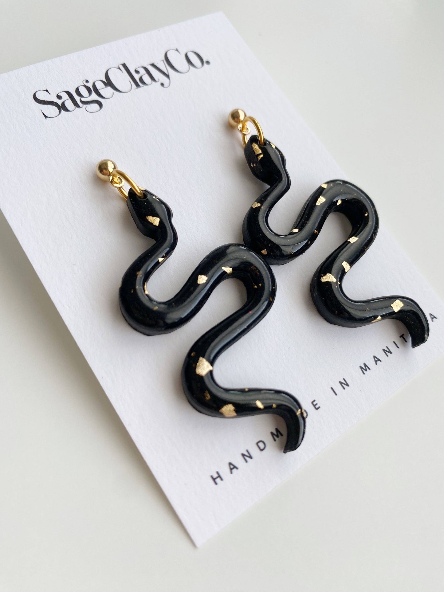 SageClayCo - Snake Dangles • Taylor Swift Polymer Clay Earrings