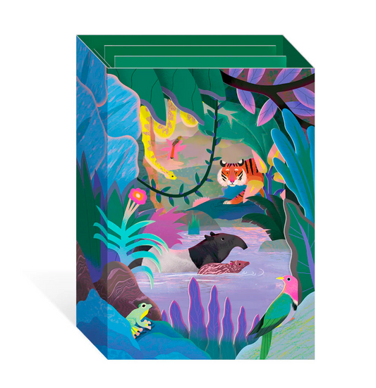 Sumatran Jungle Pop Up Greeting Card