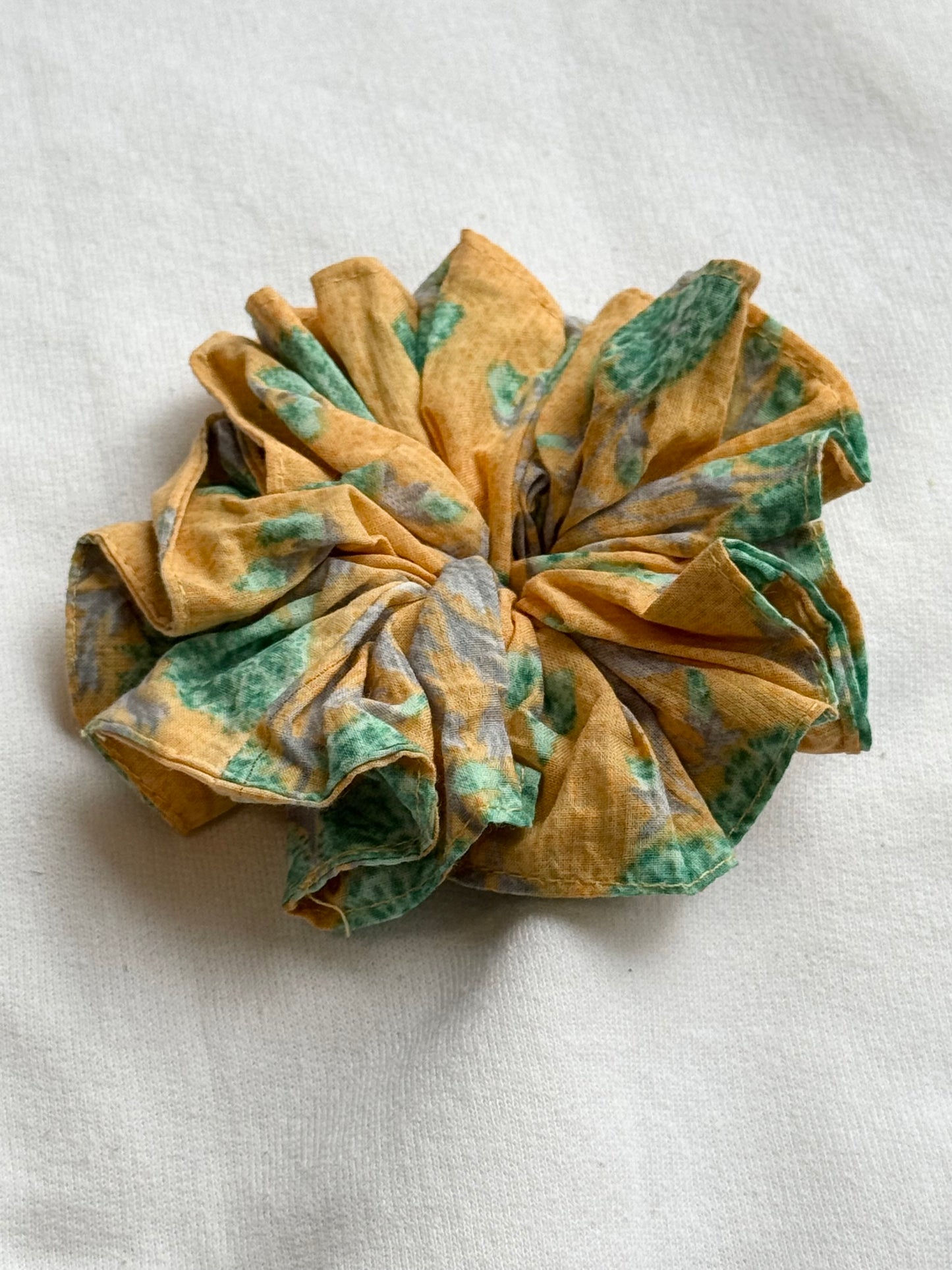 Medium cotton handmade blockprint scrunchies
