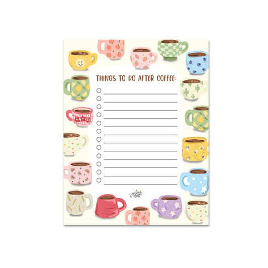 Things To Do After Coffee - Notepad