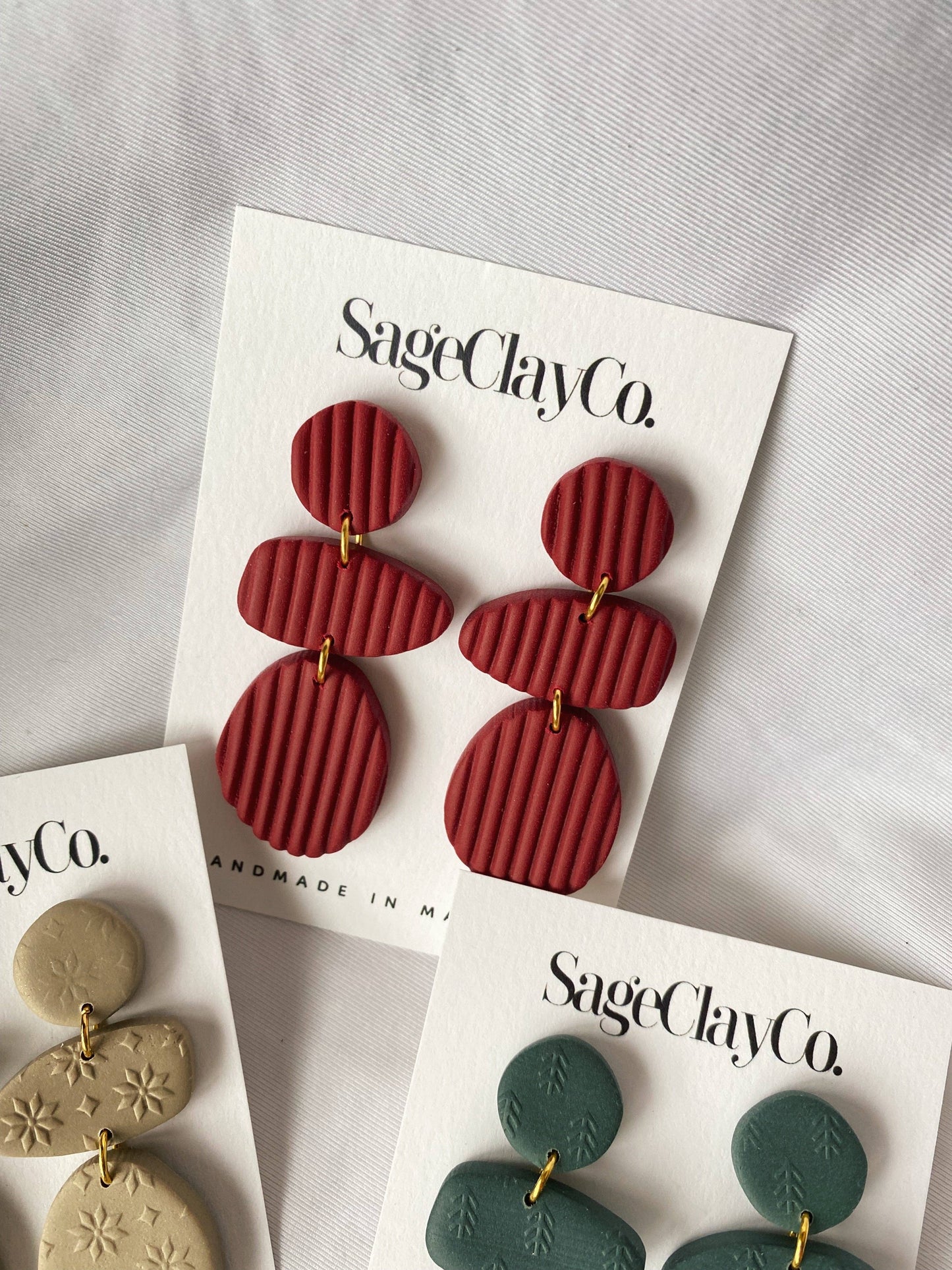 SageClayCo - Gia | Handmade Polymer Clay Earrings