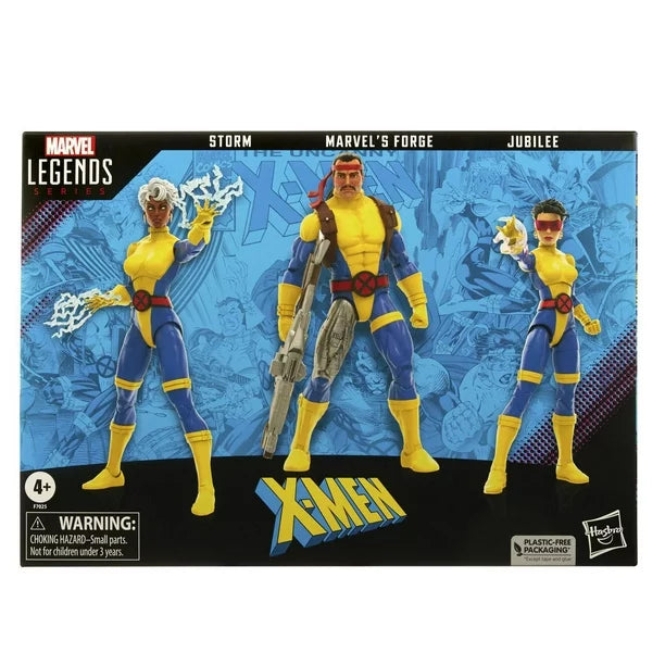 asbro Marvel Legends Series: Marvel’s Forge, Storm, & Jubilee X-Men Action Figures Set