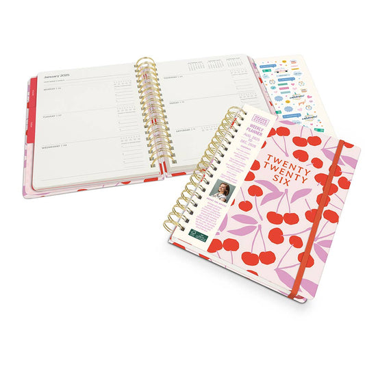 2026 Cherry Sweet Tri-Tab Planner