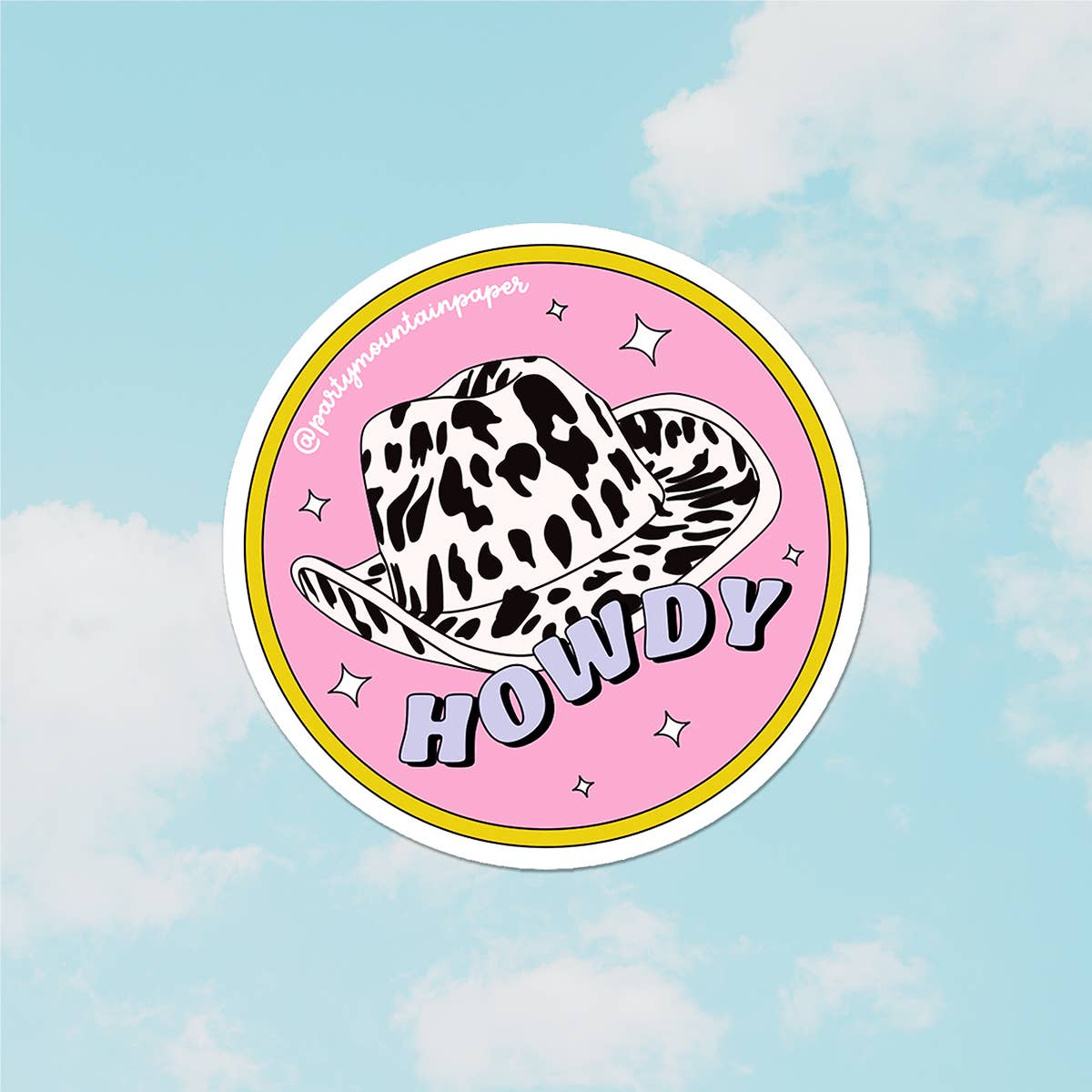 Howdy Hat Sticker |