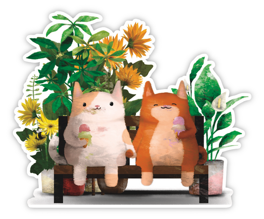 Holding Paws - Sticker