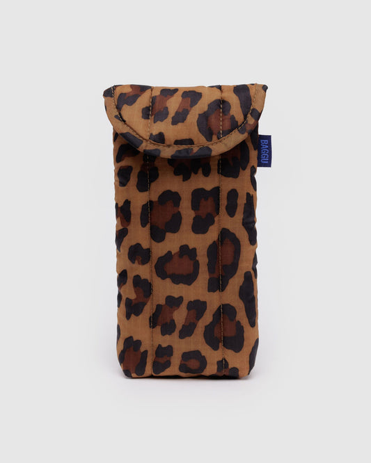 Baggu - Puffy Glasses Sleeve  - Leopard