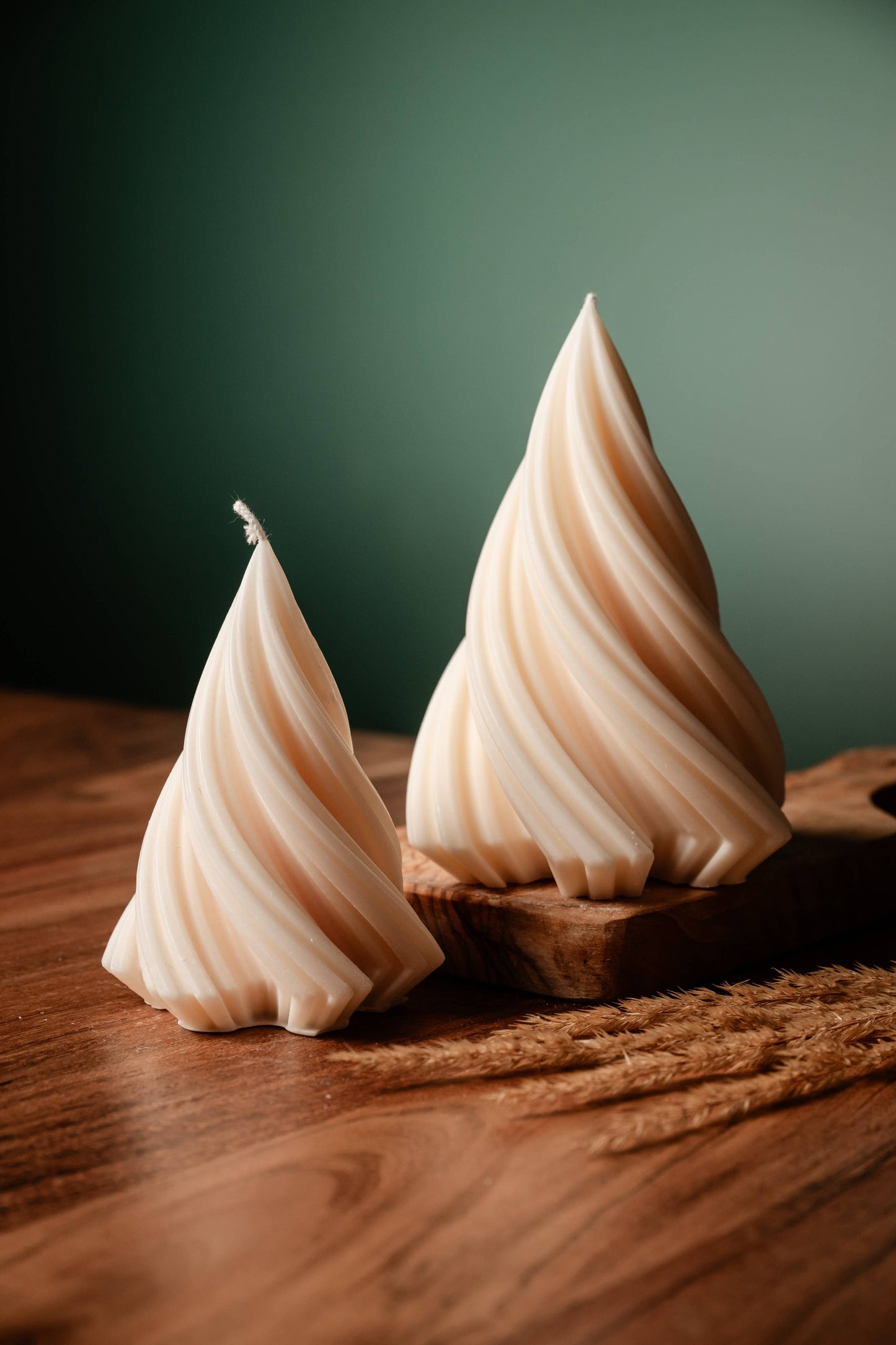 Wave Twirl Candles - Holiday spice candles