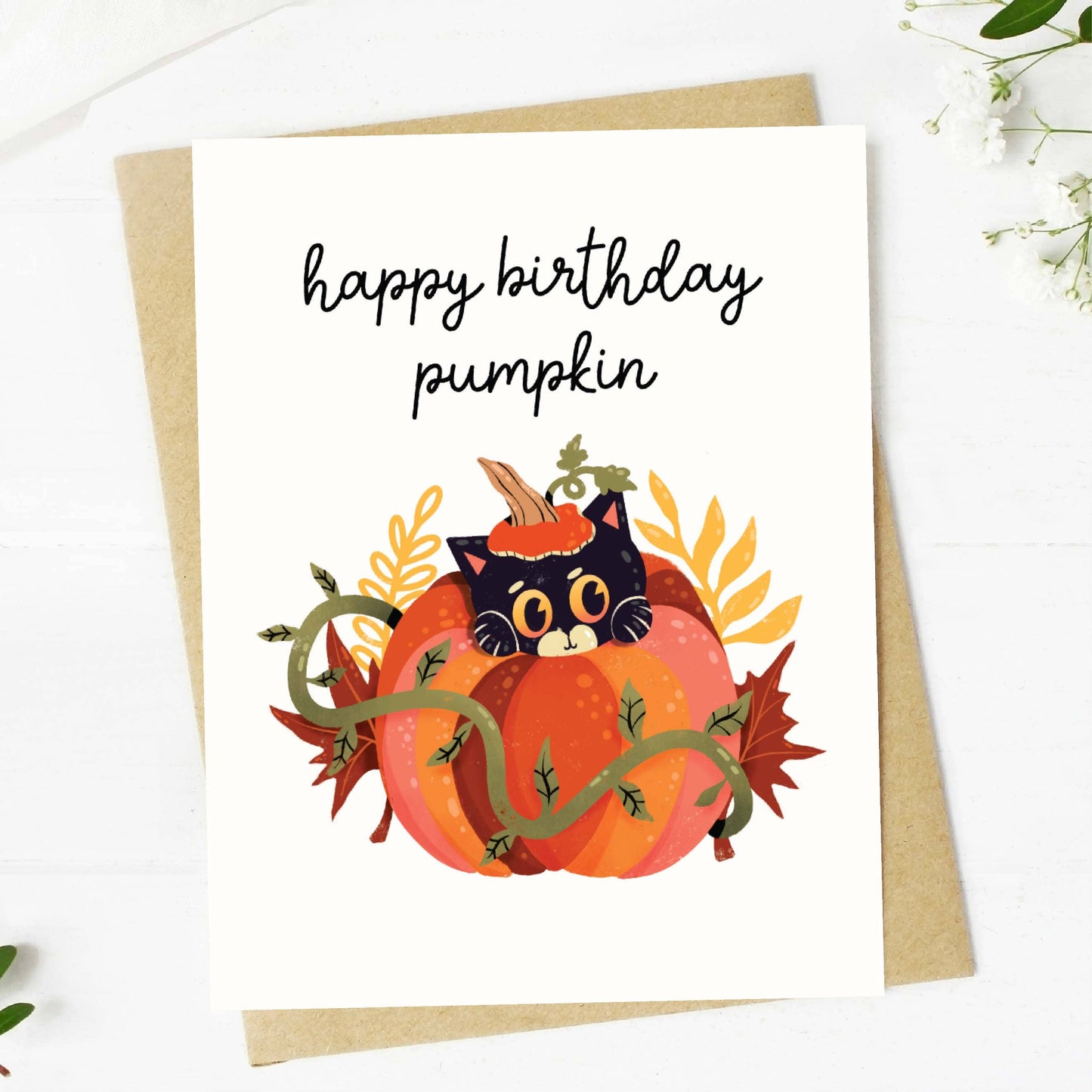 Happy Birthday Pumpkin Card