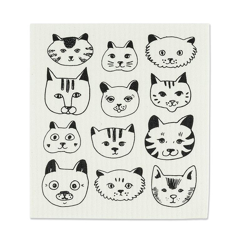 Simple Cat Faces Dishcloths