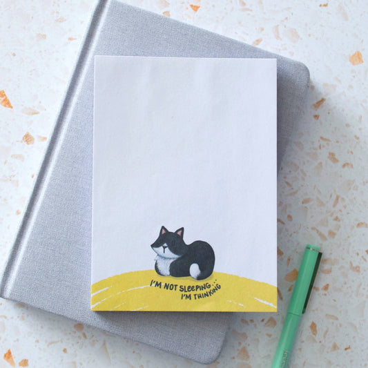 Hop & Flop - Tuxedo Cat Loaf Notepad