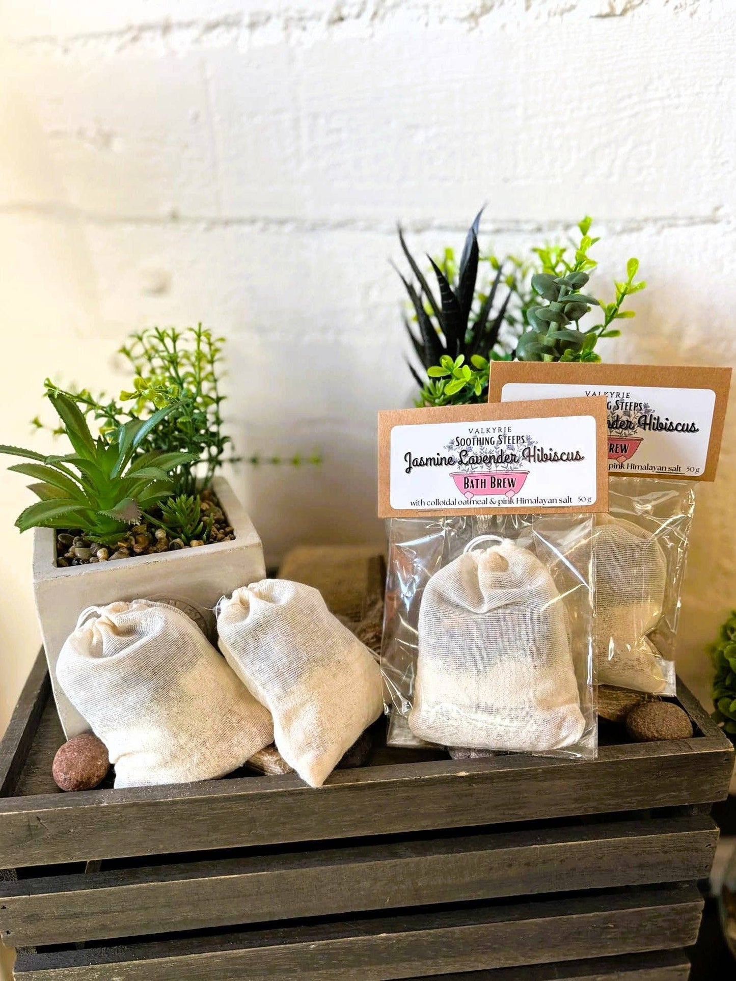 Soothing Steeps Bath Tea - Jasmine Lavender Hibiscus