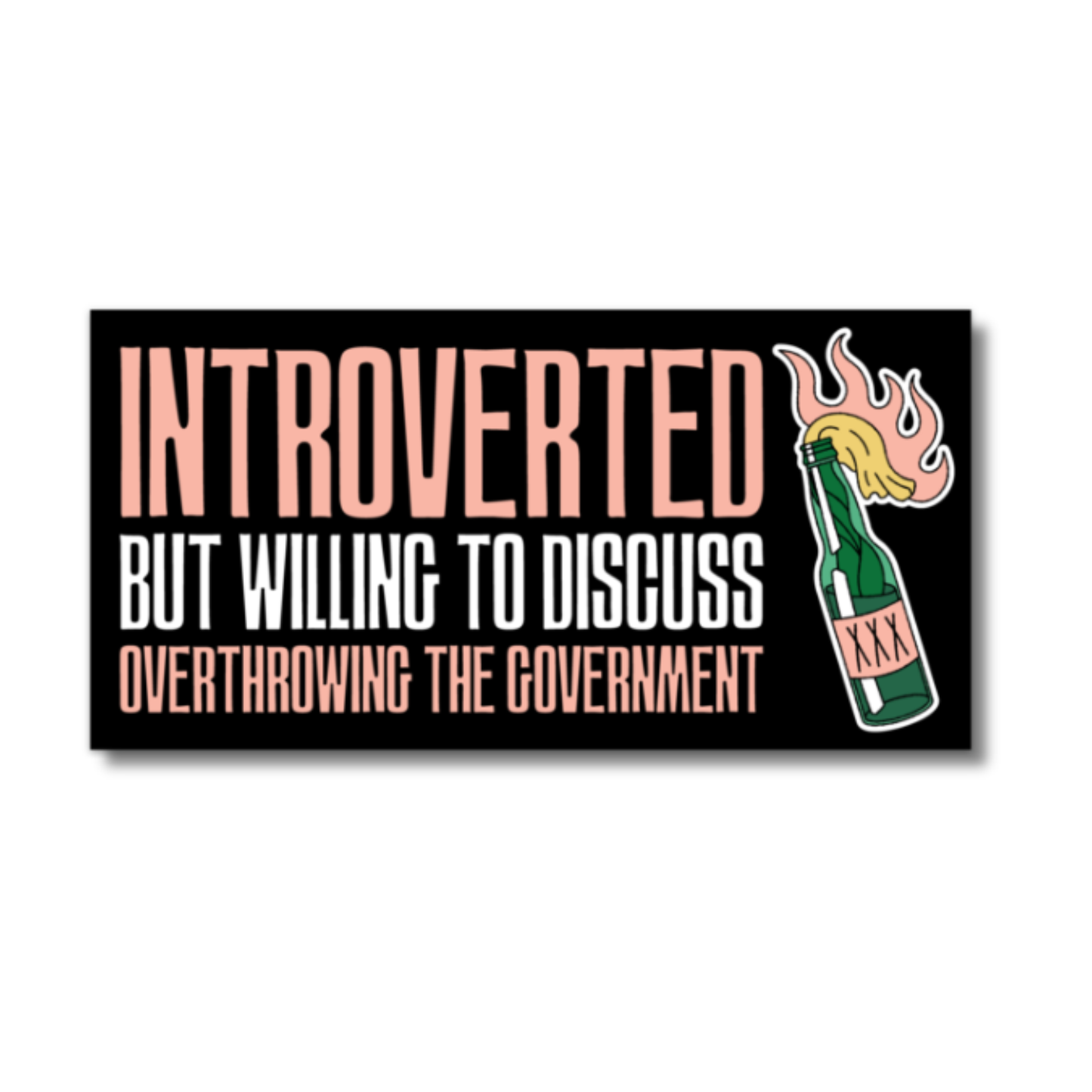 Introverted But Willing To Discuss Bumper Stickers (funny, gift
