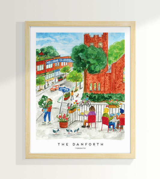Toronto The Danforth 8x10 inch Art Print