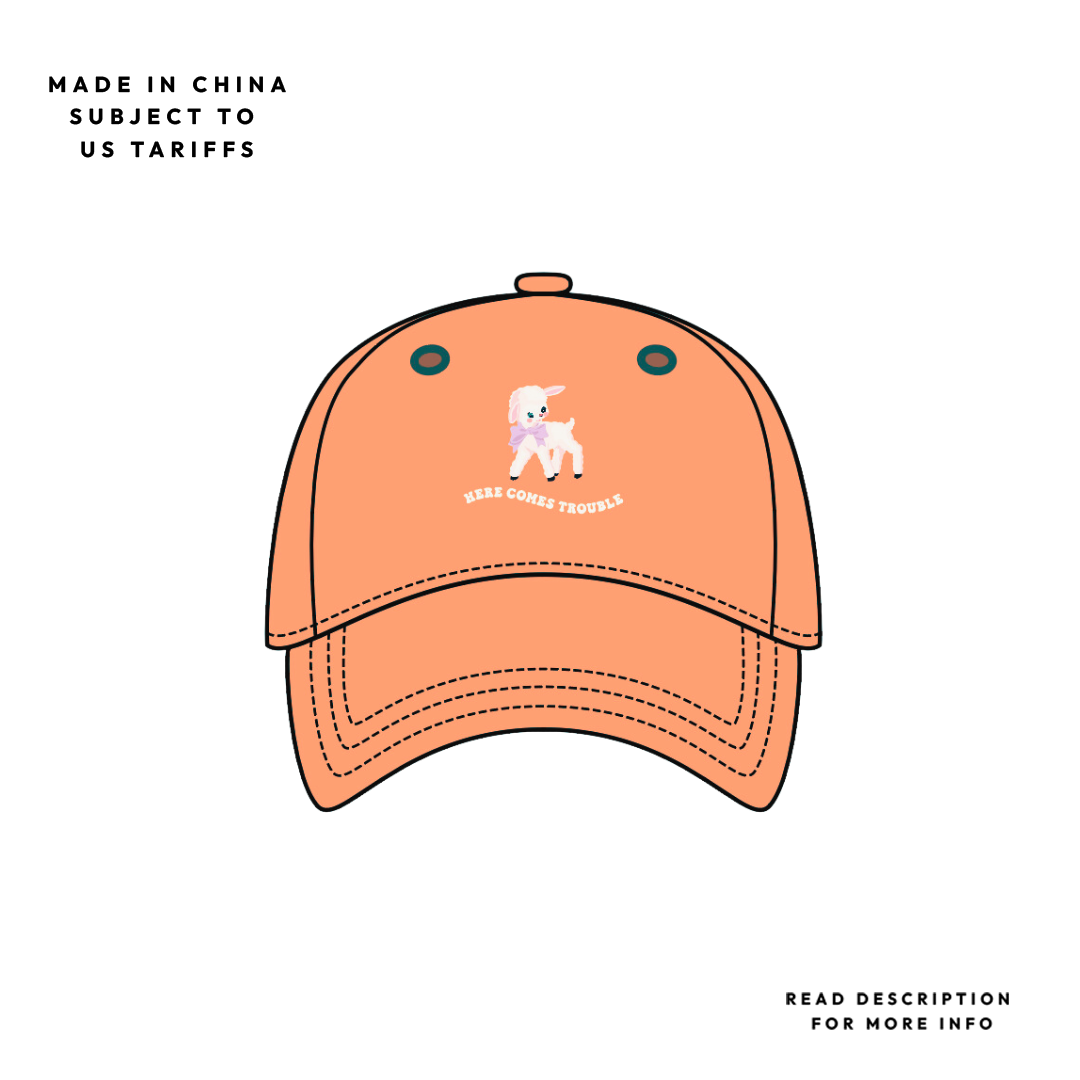Here Comes Trouble Baseball Kids Hat