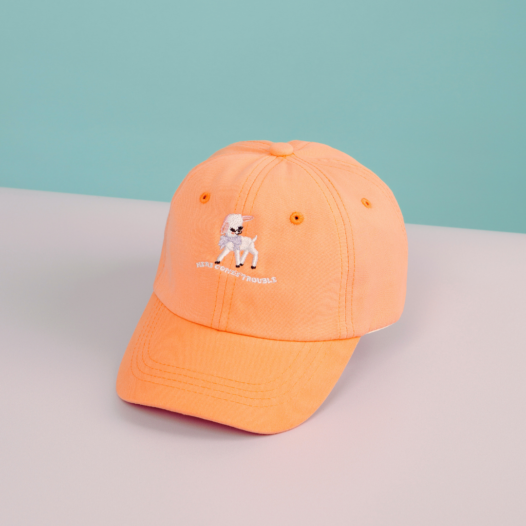 Here Comes Trouble Baseball Kids Hat