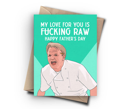Raw Ramsay Funny Fathers Day Card - Pop Culture Card