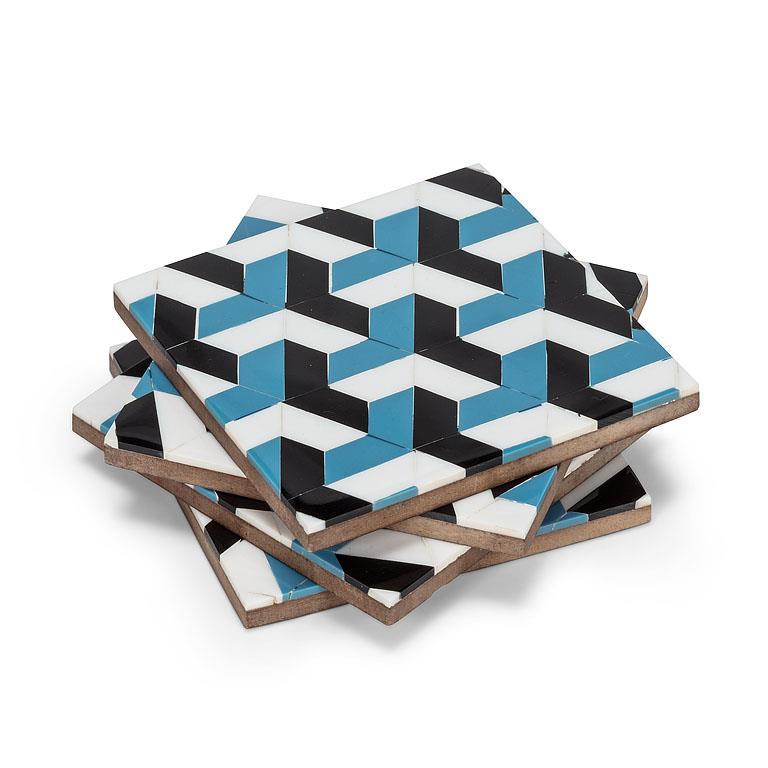 Mosaic Coasters. Set of 4