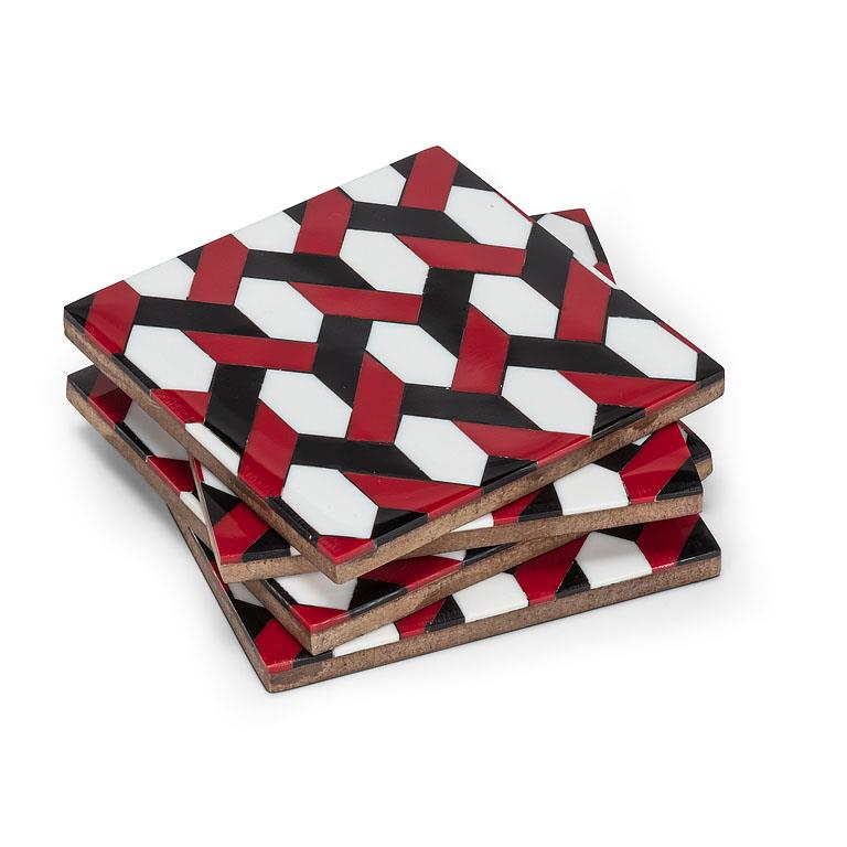 Mosaic Coasters. Set of 4